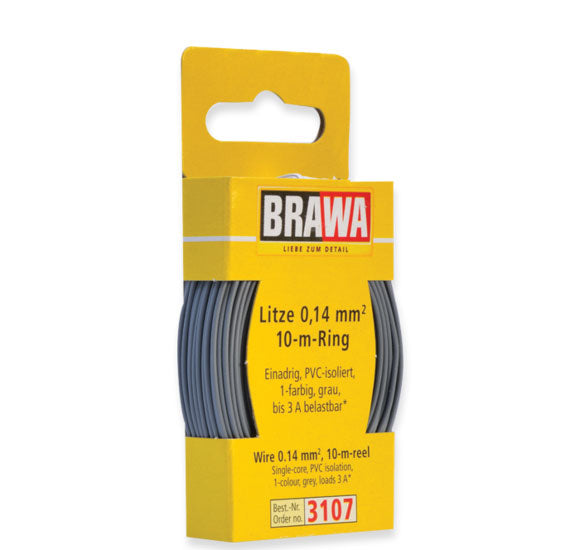 33' Solid Stranded Copper Wire -- Gray