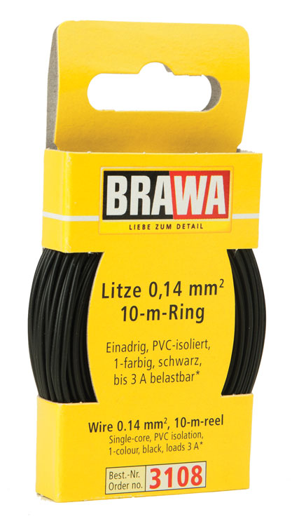 33' Solid Stranded Copper Wire -- Black