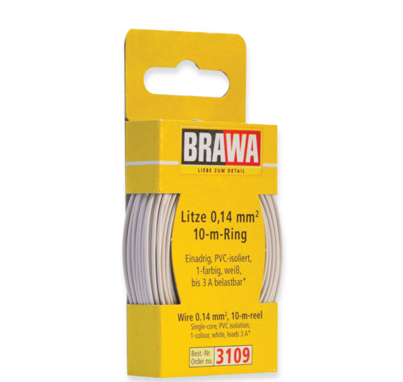 33' Solid Stranded Copper Wire -- White
