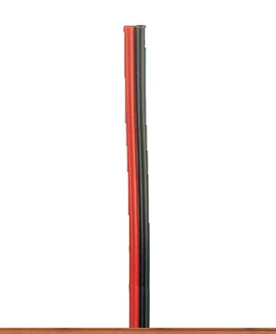 .006" .14mm 2-Conductor Stranded Copper Wire 27.3yd 25m Reel -- Red, Black (Matches Roco)