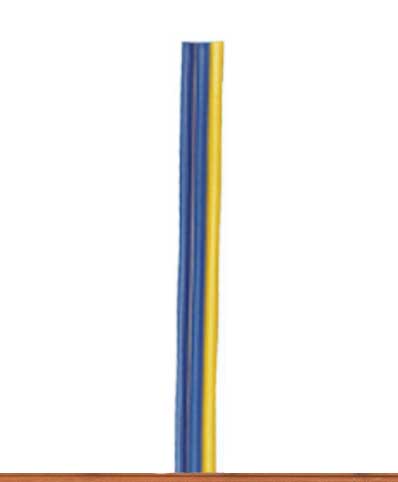 .006" .14mm 3-Conductor Stranded Copper Wire 27.3yd 25m Reel -- Blue, Blue, Yellow (Matches Marklin)