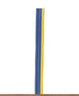 .006" .14mm 3-Conductor Stranded Copper Wire 27.3yd 25m Reel -- Blue, Blue, Yellow (Matches Marklin)