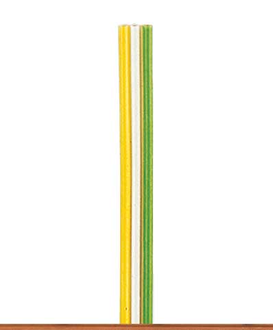 .006" .14mm 3-Conductor Stranded Copper Wire 27.3yd 25m Reel -- Yellow, White, Green (Matches Trix)