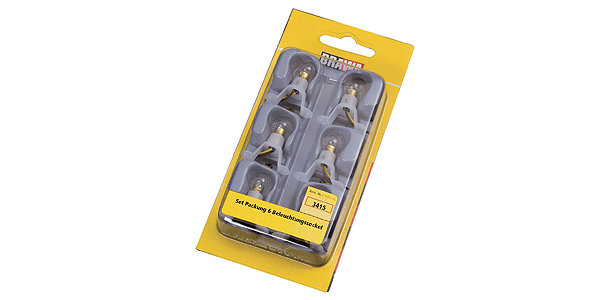 Interior Building Light w/Plastic Base -- pkg(6)
