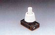 SPST Panel Push-Button Switch w/Nut -- Base Approximately 1 x 1/2"; Threaded Neck Length Approximately 1/2"