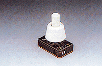 SPST Panel Push-Button Switch w/Nut -- Base Approximately 1 x 1/2"; Threaded Neck Length Approximately 1/2"