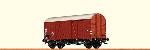 DB Type Gms 30 Oppeln Wood Boxcar - Ready to Run -- German Federal Railway DB #212 847 (Era III, Boxcar Red)