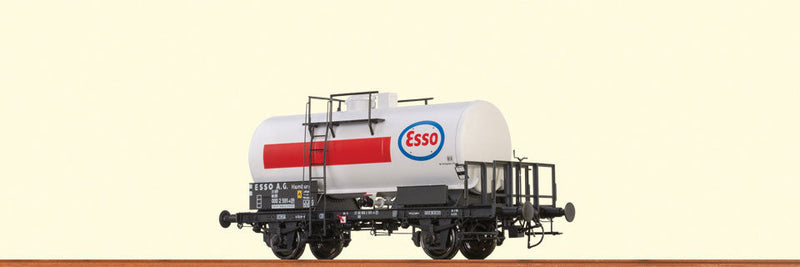 2-Axle Tank Car - Ready to Run -- Esso #28 80 000 2 591-4 P (Era IV, white, red, blue)