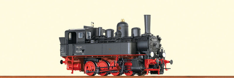 Class 92.22 0-8-0T - Standard DC -- German State Railroad DRG #92 2240 (Era II, black, red)