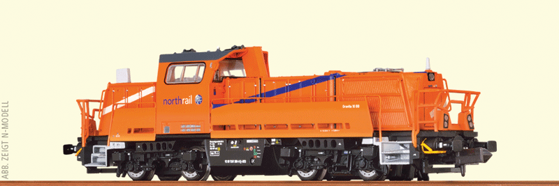 Voith Gravita 10 BB - 3-Rail AC w/Digital -- NorthRail #92 80 1261 300-8 (Era VI, orange, blue, white, black)