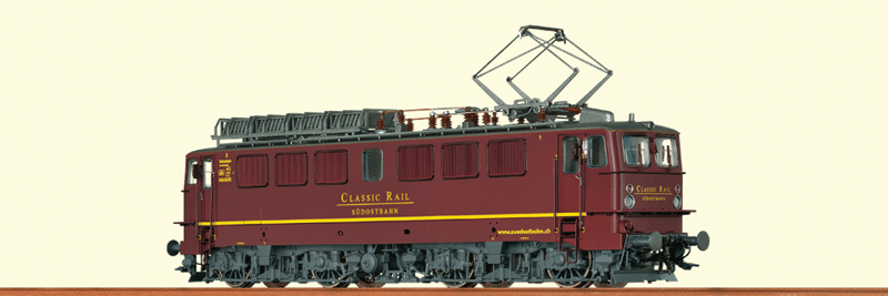 Class Ae 476 Electric - 3-Rail w/Sound & Digital -- Classic Rail Sudostbahn Ae #476 480-4 (Era V, brown, yellow)