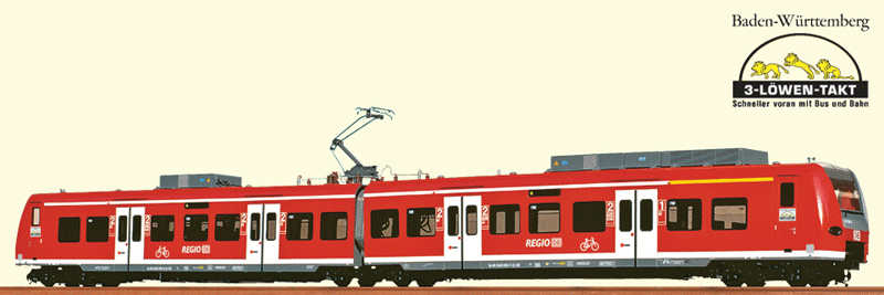 Class BR 426 Electric Railcar - Standard DC -- German Federal Railroad DB Baden #94 80 0426 009-7 (Era VI, Regio, red, whit