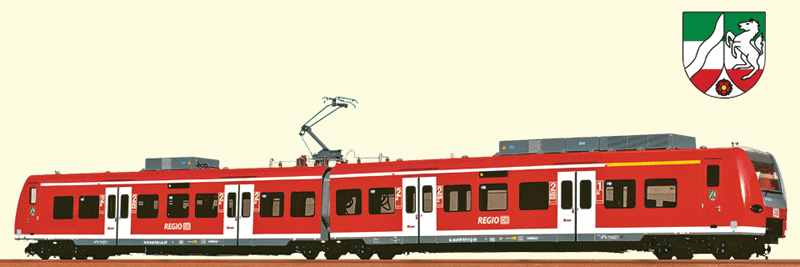 Class BR 426 Electric Railcar w/Sound & DCC -- German Federal Railroad DB Nordrhein #94 80 0426 025-3 (Era VI, Regio, red)