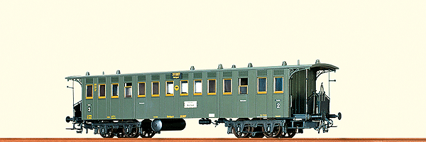 Type BC4i 2nd/3rd Class Coach - Ready to Run -- German State Railway DRG #31 007 (Era II, green)