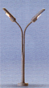 Double Curved Arm Street Light -- 55mm Height