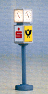 Clock w/Advertising Cube