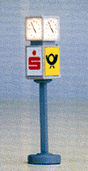 Clock w/Advertising Cube