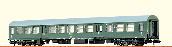 Langer Halberstadter Reko Type Bmhe Coach - Ready to Run -- German State Railway DR #51 50 21-40 071-5 (Era IV, green, gray)