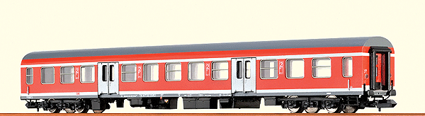Type Byz 438.4 2nd Class Coach - Ready to Run -- German Federal Railway DB #50 80 21-33 142-8 (Era V, Regio, red, white, gray