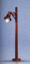 Single Arm Wooden Post Lamp