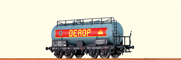 4-Axle Tank Car - Ready to Run -- Derop/German State Railway DRG #565 275 P (Era II, gray, black, red, yellow)