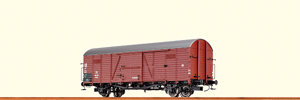 Type Glr Wood Boxcar - Ready to Run -- German Federal Railway DB #190 812 (Era III, brown)