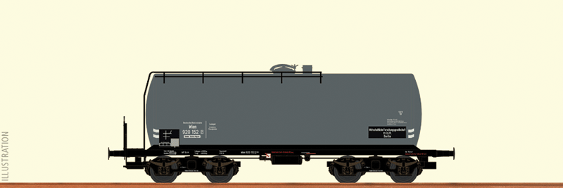 Uerdingen Tank Car - Ready to Run -- German State Railroad DRG #920 152 P (Era II, gray)