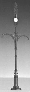 Street Light -- Cologne, 6-1/4" High