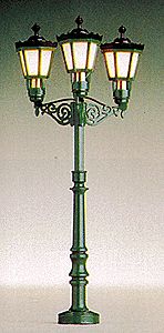 Historic Park Light -- Triple-Arm Upright, 3-1/2" Height