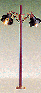 3" Station Light w/Wooden Mast -- Two-Arm