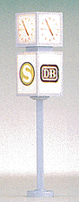 Illuminated Clock -- With DB/S Bahn Signs, 2-1/8" High