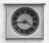 Old time clock-operating