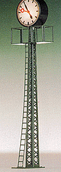 Illuminated Clock -- With Lattice Mast & Platform, 4-1/2" High