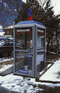 Lighted Telephone Booth -- Swisscom