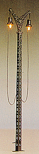 Lattice Mast Light -- Two Arm, 6" High