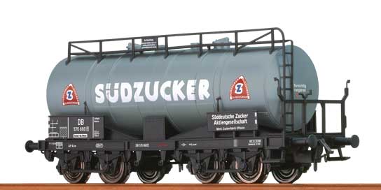 4-Axle Tank Car - Ready to Run -- Sudzucker DB #576 660 P (Era III, gray, red, white)