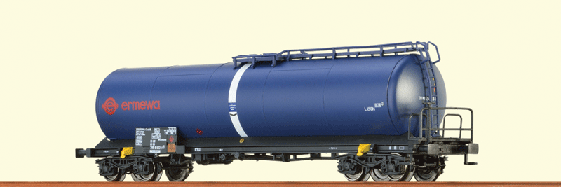 4-Axle Tank Car - Ready to Run -- Ermewa/DB #33 80 795 6 633-1 P(Era V, blue, red, white)