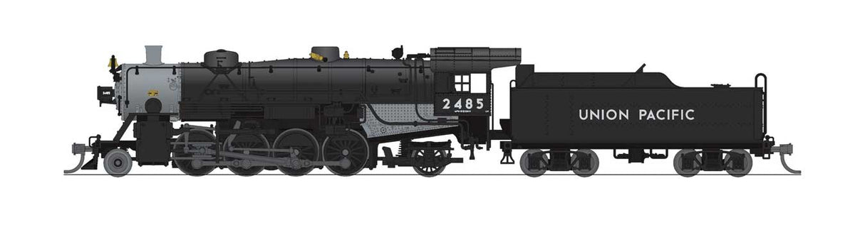 USRA 2-8-2 Light Mikado - Standard DC - Stealth -- Union Pacific #2485 (black, graphite)