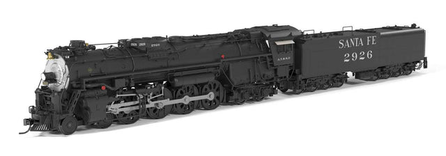 Class 2900 4-8-4 - Standard DC - Brass-Hybrid -- Santa Fe #2926 (2026 Appearance, black graphite)