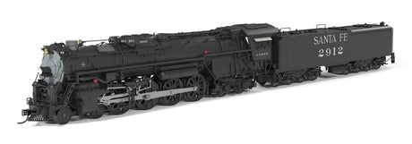 Class 2900 4-8-4 - Sound, Smoke & DCC - Brass-Hybrid Paragon4(TM) -- Santa Fe #2921 (As-Built Appearance, black graphite)