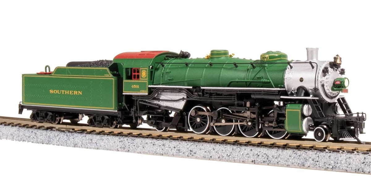 USRA 2-8-2 Light Mikado - Standard DC - Stealth -- Southern Railway #4501 (2026 Appearance, green, silver)