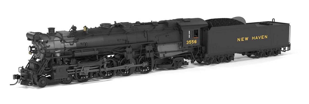 Class R3a 4-8-2 - Standard DC - Brass-Hybrid -- New Haven #3560 (1928 - 1939 Appearance, black, graphite)