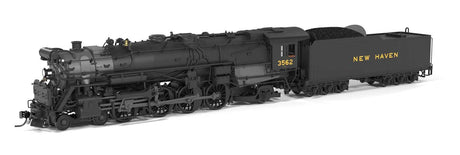 Class R3a 4-8-2 - Sound, Smoke & DCC - Brass-Hybrid Paragon4(TM) -- New Haven #3562 (1940-1945 Appearance, black, graphite)