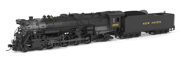 Class R3a 4-8-2 - Standard DC - Brass-Hybrid -- New Haven #3557 (1928 - 1939 Appearance, black, graphite)