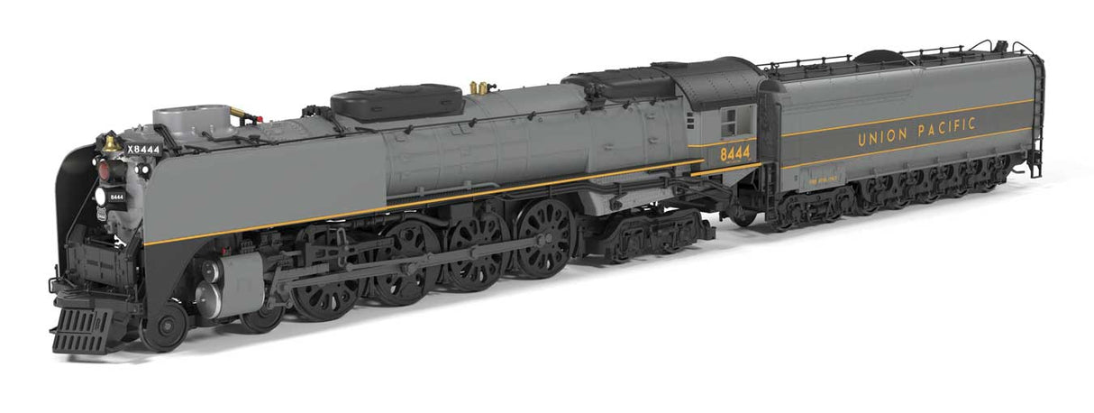 Class FEF-3 4-8-4 - Sound and DCC - Paragon4(TM) -- Union Pacific #8444 (1987-1989 Excursion 2-Tone Gray, yellow)