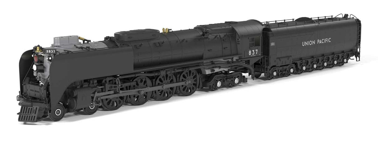 Class FEF-3 4-8-4 - Sound and DCC - Paragon4(TM) -- Union Pacific #837 (In Service, black, graphite)