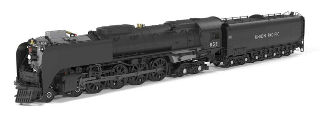Class FEF-3 4-8-4 - Sound and DCC - Paragon4(TM) -- Union Pacific #839 (In Service, black, graphite)