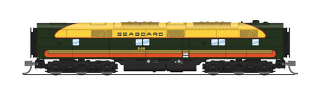 EMD E7A/Unpowered B Set w/Sound & DCC - Paragon4(TM) -- Seaboard Air Line #3022, 3106 (Citrus, green, yellow, orange)-2