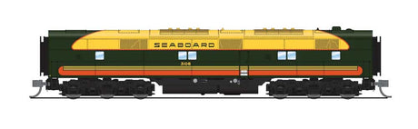 EMD E7A/Unpowered B Set - Standard DC - Stealth -- Seaboard Air Line #3022, 3106 (Citrus, green, yellow, orange)-2