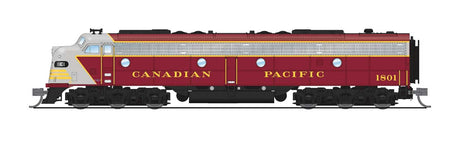 EMD E8A - Standard DC - Stealth -- Canadian Pacific #1802 (As-Delivered, maroon, gray, yellow)